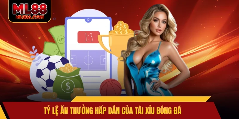 Tỷ lệ ăn thưởng hấp dẫn của tài xỉu bóng đá
